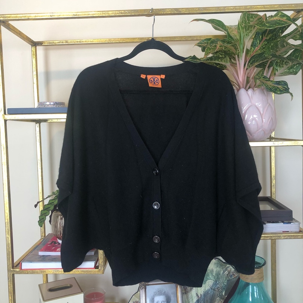 Tory Burch 100% Cashmere Kimono Sleeve Sweater